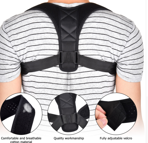 Posture Corrector Brace – Adjustable Back & Shoulder Support Belt