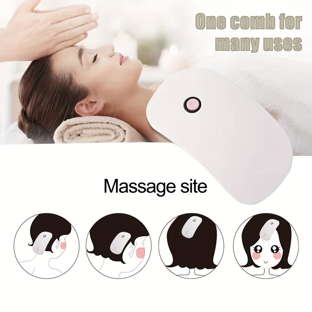 Portable Electric Scalp Comb Massage Tool – High-Frequency Vibration Head Massager