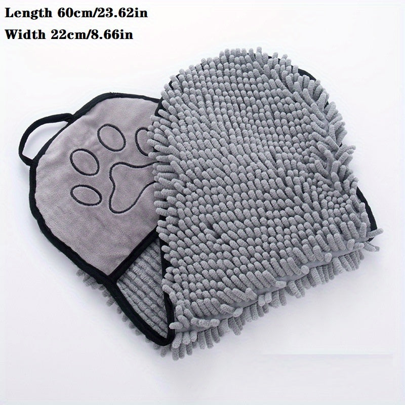 Absorbent Pet Towel for Dogs & Cats – Microfiber Quick-Dry Bath Towel