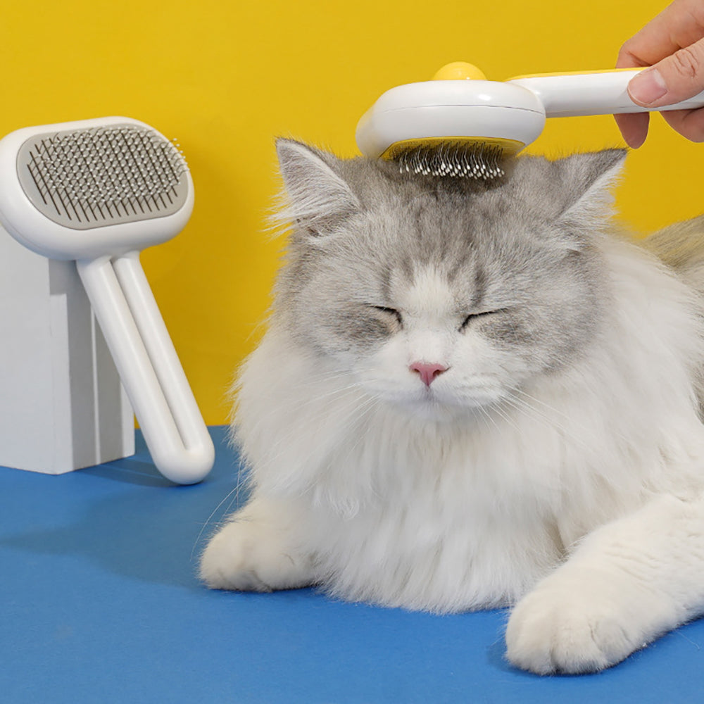 Pet Grooming Brush for Cats & Dogs – Gentle Hair Removal & Massage Comb