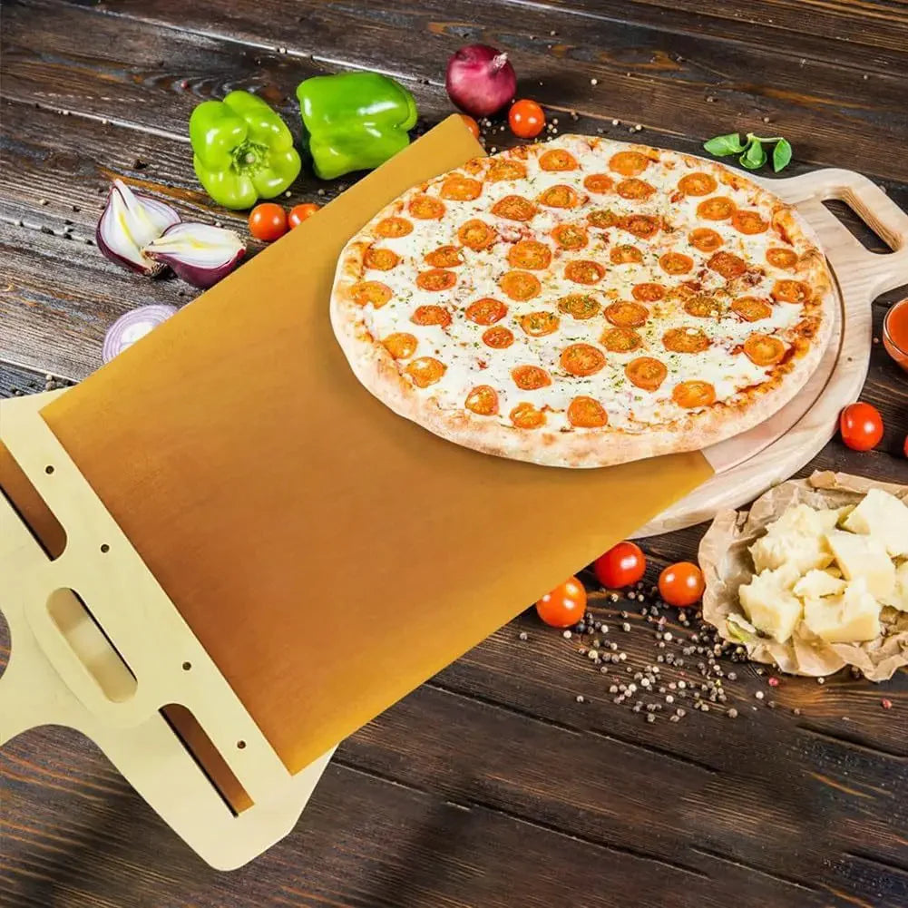 Pizza Sliding Shovel Board for Baking, Serving & Storage – Non-Stick Kitchen Tool