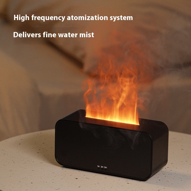 Flame Aroma Diffuser – Timing Humidifier USB with Aromatherapy Spray for Home