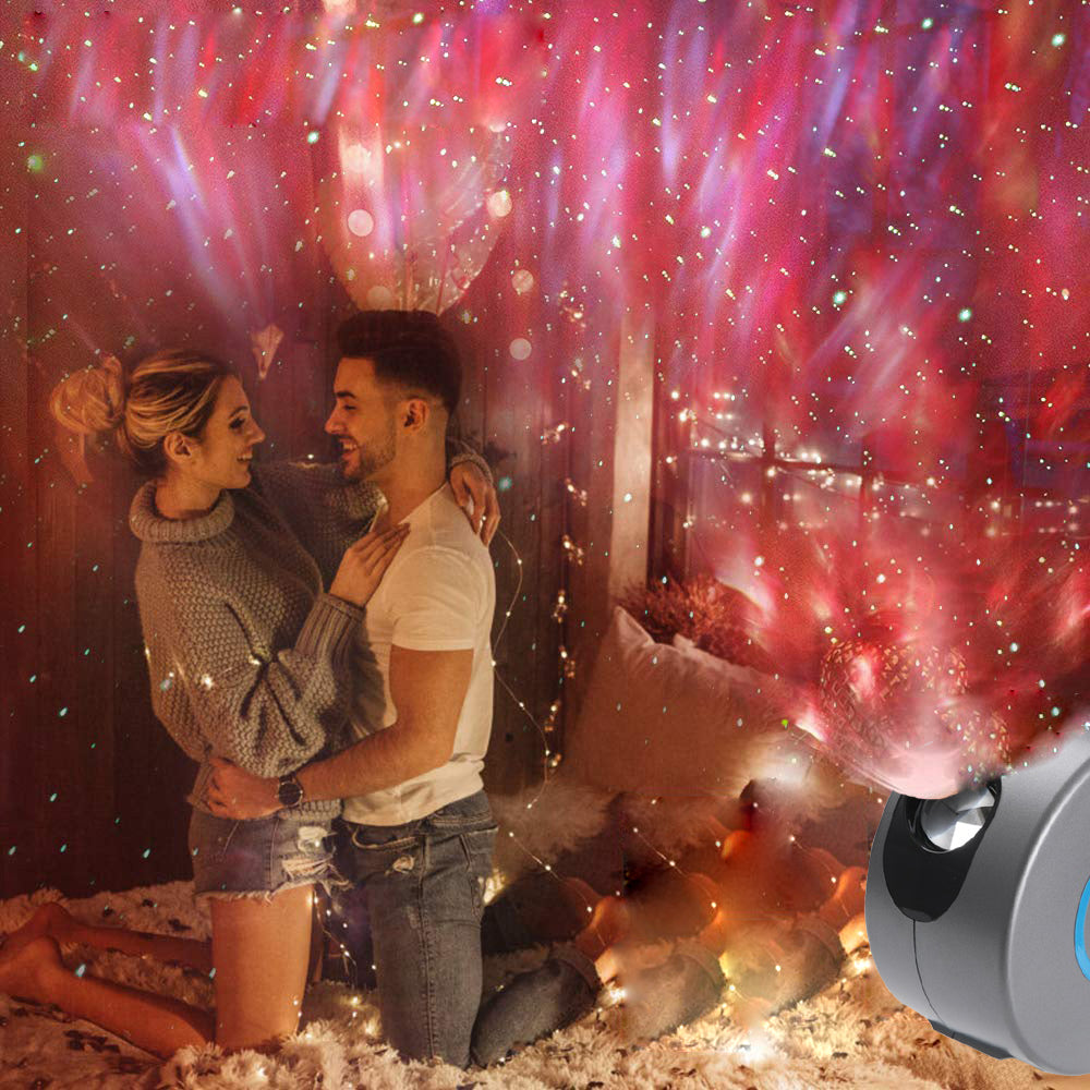 Galaxy Star Projector Light – Rotating Starry Sky Night Lamp