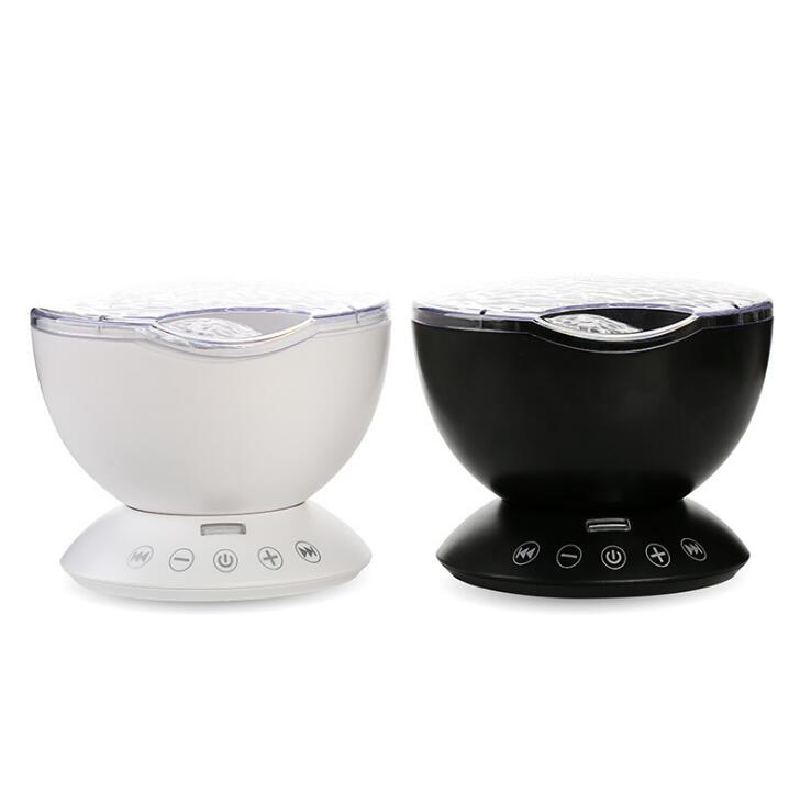 LED Ocean Wave Projector – Rotating Night Light with Colorful Waves