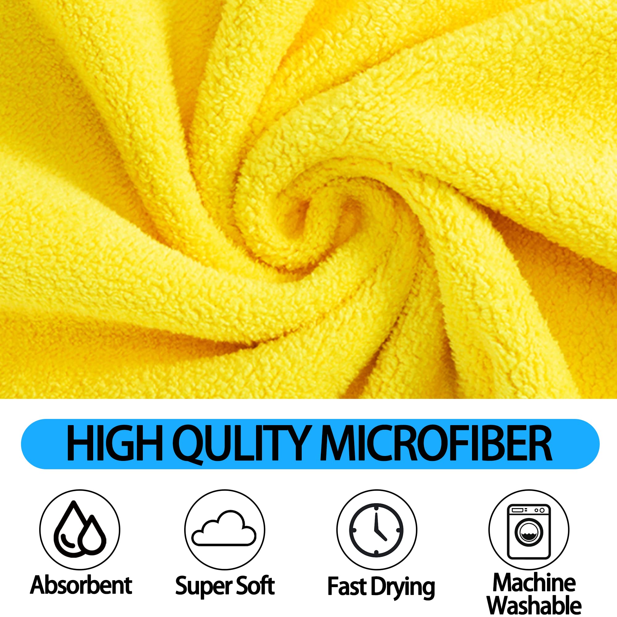 Quick-Dry Microfiber Dog Towel – Soft Super Absorbent Pet Bath Towel for Dogs & Cats