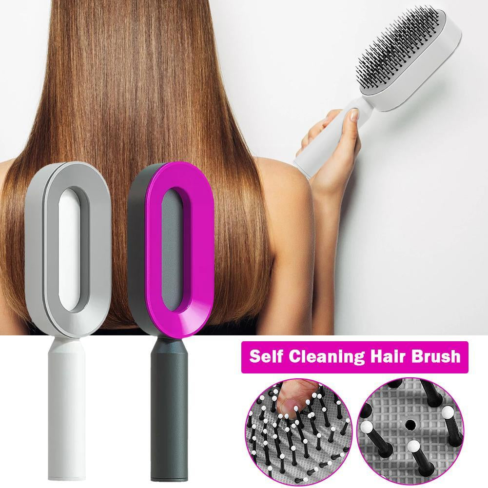 3D Self-Cleaning Scalp Massage Hair Brush for Women