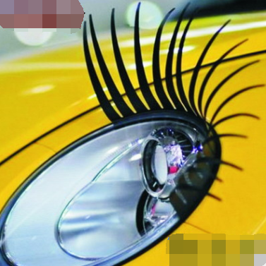 Car Eyelash Headlight Stickers – Fun Electric Eye Design