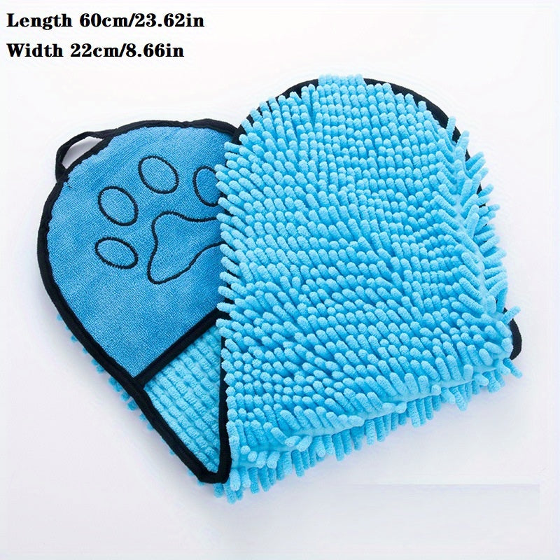 Absorbent Pet Towel for Dogs & Cats – Microfiber Quick-Dry Bath Towel