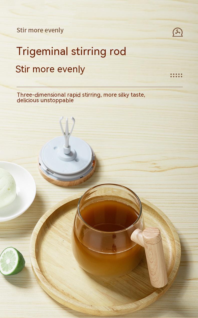Automatic Mixing Coffee Mug – 400ML Glass Cup