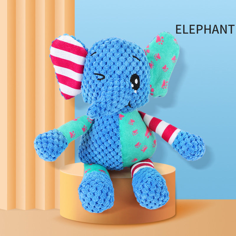 Interactive Plush Dog Toy for Aggressive Chewers