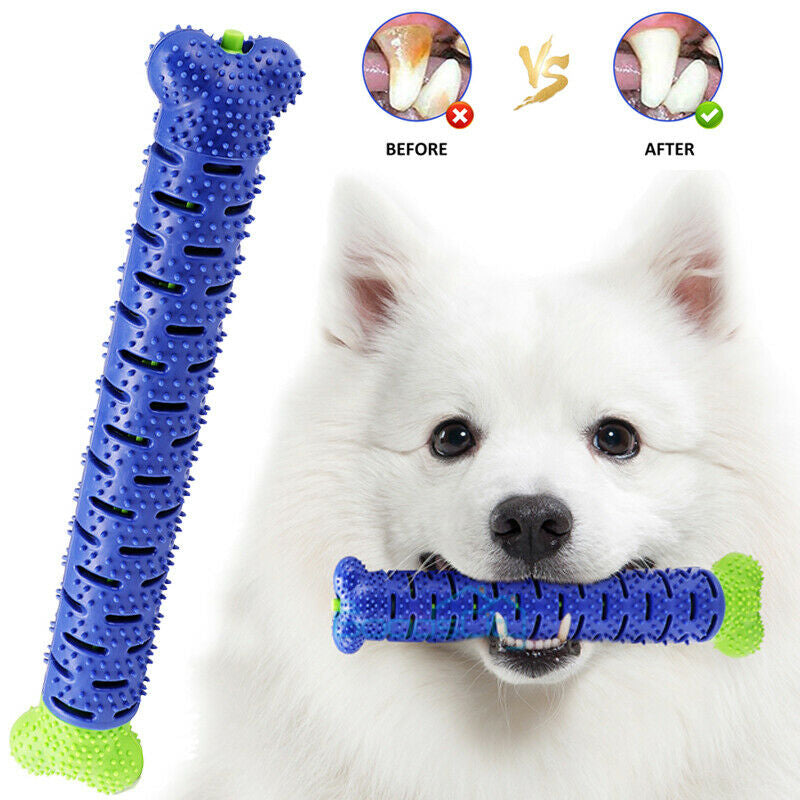 Silicone Dog Chew Toothbrush Toy – Molar Cleaning & Dental Care Stick