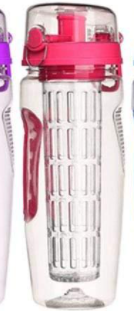 Fruit Infuser Water Bottle – 32 oz BPA-Free Plastic Sports Drink Bottle