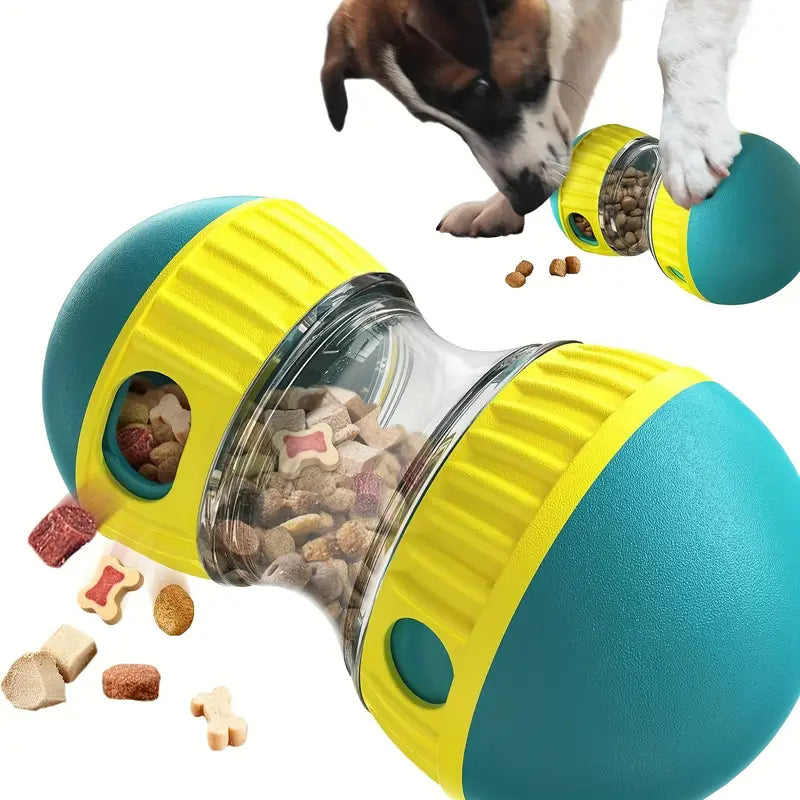 Interactive Dog Puzzle Feeder – Adjustable Treat Dispensing Toy