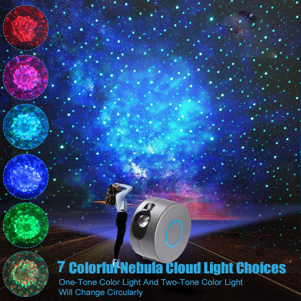 Galaxy Star Projector Light – Rotating Starry Sky Night Lamp