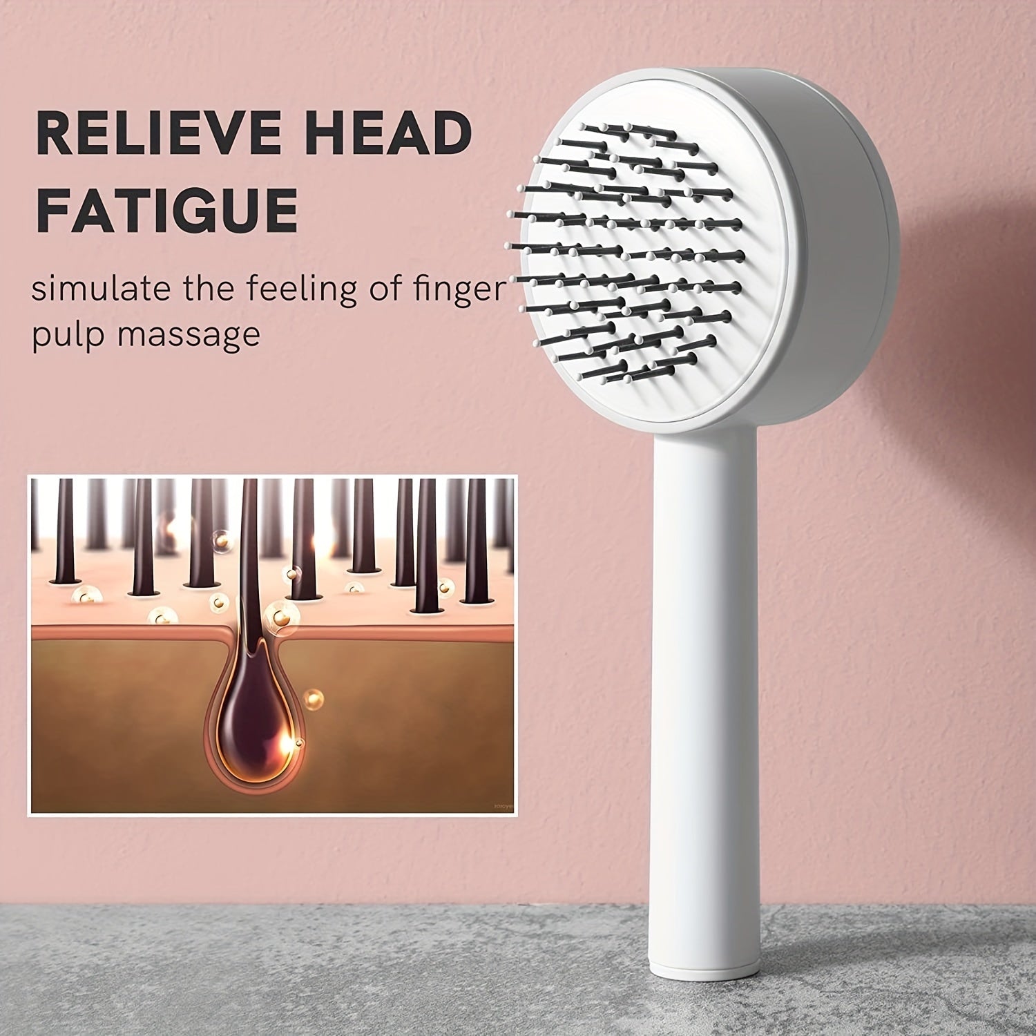 Self-Cleaning Airbag Hair Brush