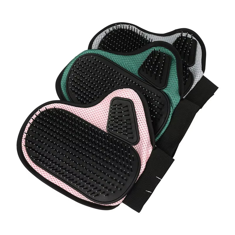 Pet Bath & Massage Glove – Silicone Hair Remover for Cat and Dog Grooming