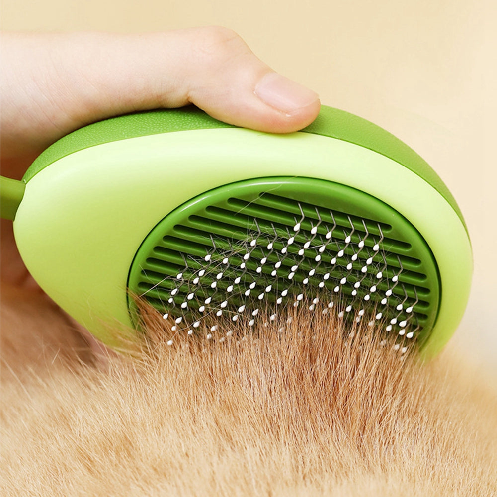 Creative Pet Grooming Comb – One-Button Floating Hair Removal Massage Brush