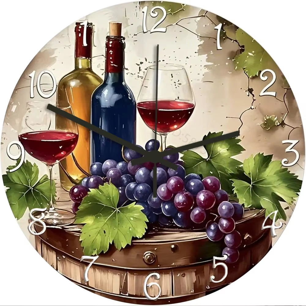 Fresh Fruit Lemon Wall Clock for Kitchen & Home Décor