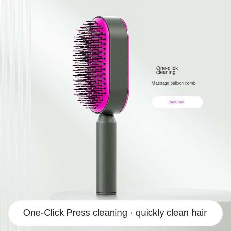 3D Self-Cleaning Scalp Massage Hair Brush for Women
