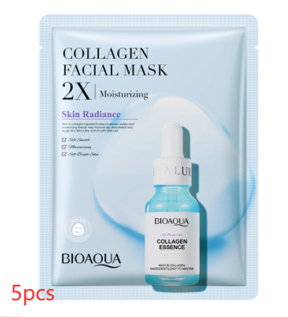 Collagen Face Mask Moisturizing Firming Face Sheet Mask Hyaluronic Acid Facial Masks Beauty Skin Care Gel Skin Care