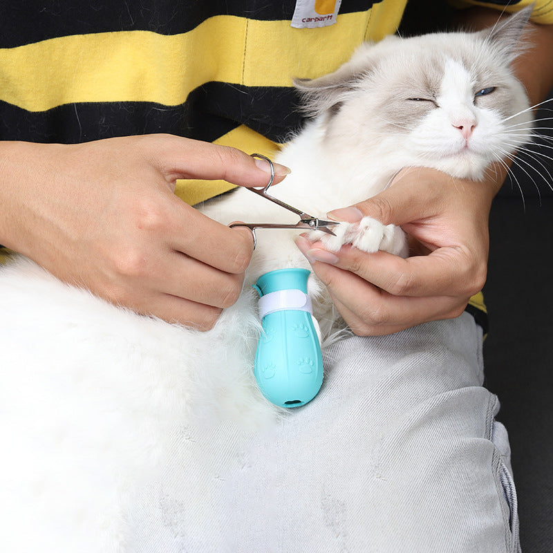 Adjustable Cat Paw Nail Covers – Anti-Scratch Protective Claw Gloves for Cats