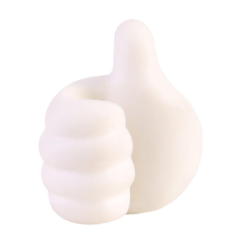 Multifunctional Thumb-Style Wall Clip Holder for Cables and Small Items