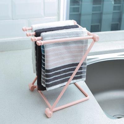 Multi-Purpose Foldable Dishcloth Shelf – Compact Kitchen Organizer