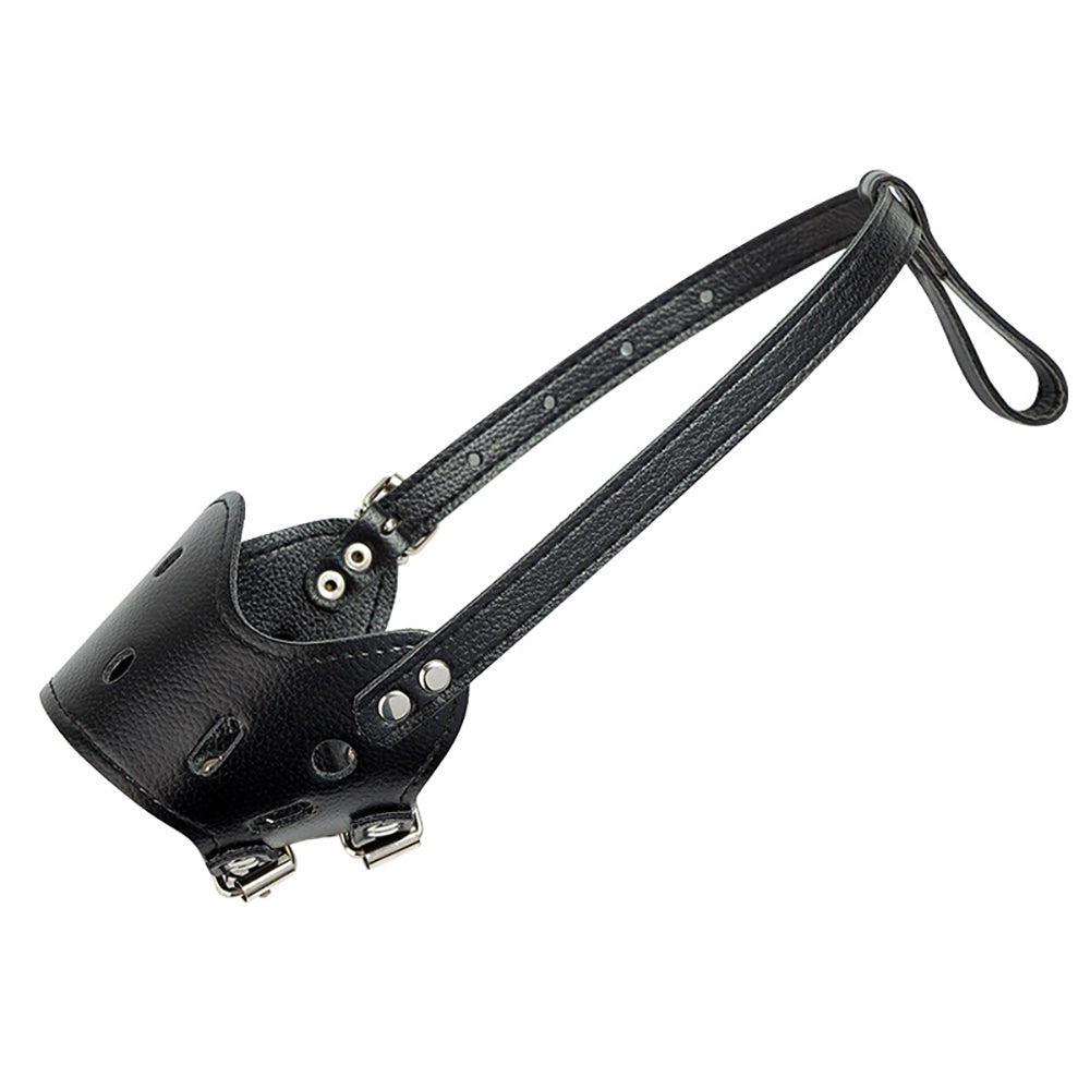 Comfort Leather Dog Muzzle – Adjustable & Breathable