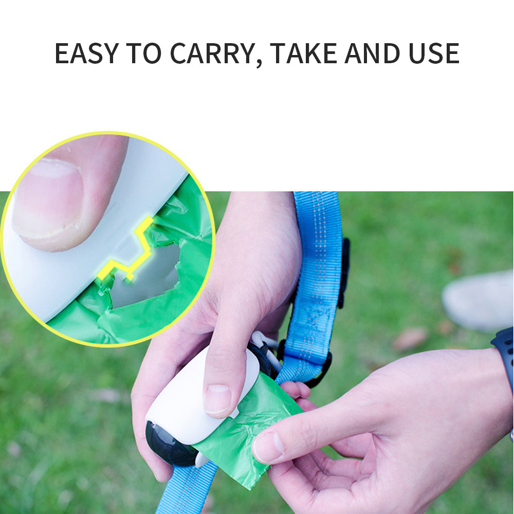 Dog Poop Bag Holder & Dispenser – Space Capsule Design with Leash Clip