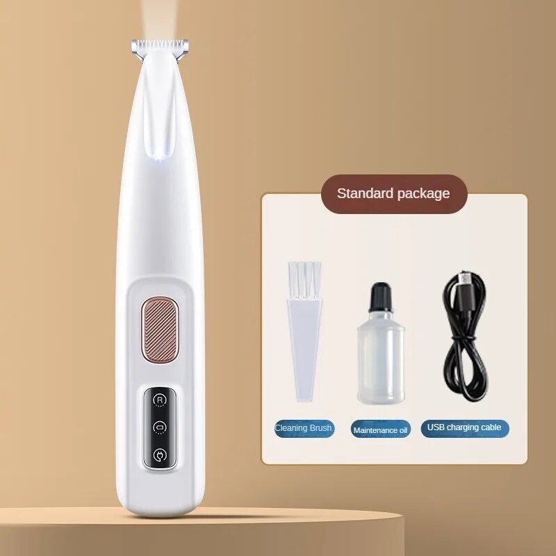 LED Dog Paw Trimmer – Waterproof Pet Grooming Clipper