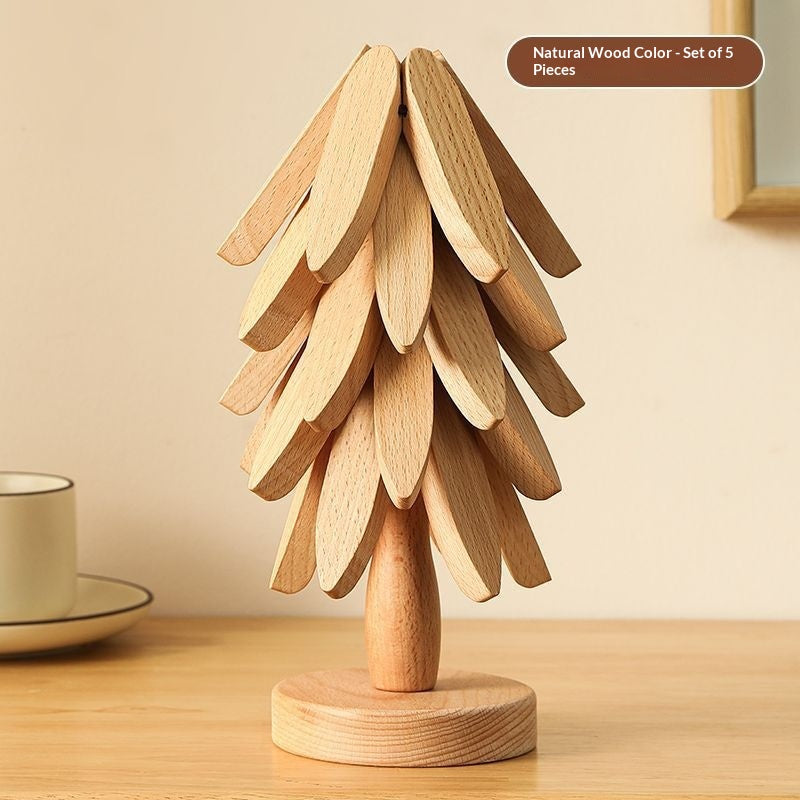 Wooden Tree Trivet – Heat Resistant Table Mat & Pot Insulation Pad