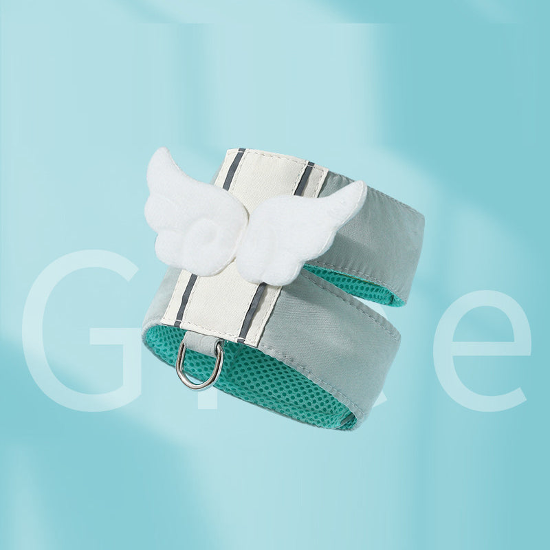 Adjustable Cat Harness & Leash Set – Angel Wings Design