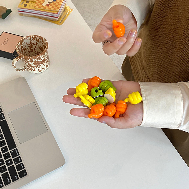 Multifunctional Thumb-Style Wall Clip Holder for Cables and Small Items