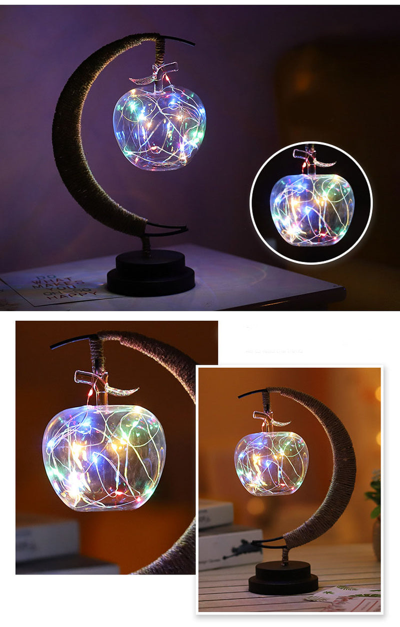 LED Moon & Star Decorative Light – USB and Battery Powered
