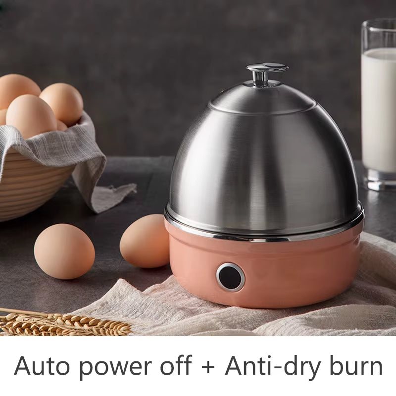 Electric Egg Boiler and Steamer for Up to 7 Eggs, Milk & Corn Heating
