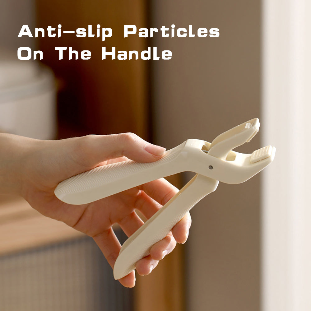 Silicone Non-Slip Pot & Plate Gripper – Anti-Scalding Stainless Steel Tongs