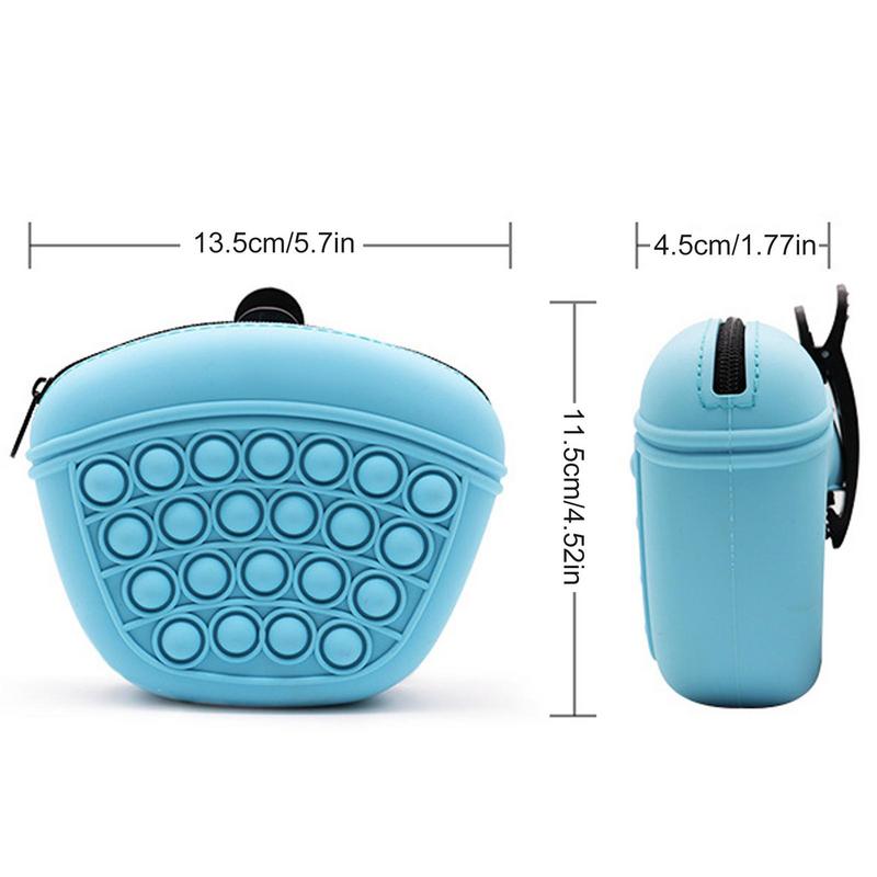 Portable Silicone Dog Training Treat Pouch – Soft Washable Waist Bag for Pet Snacks