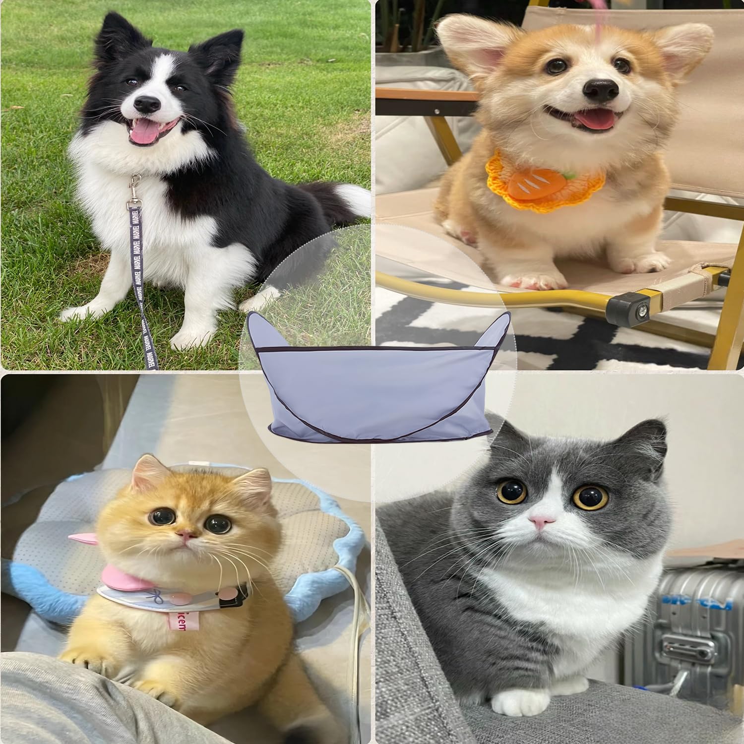 Pet Grooming Hair Catcher Tent Cape