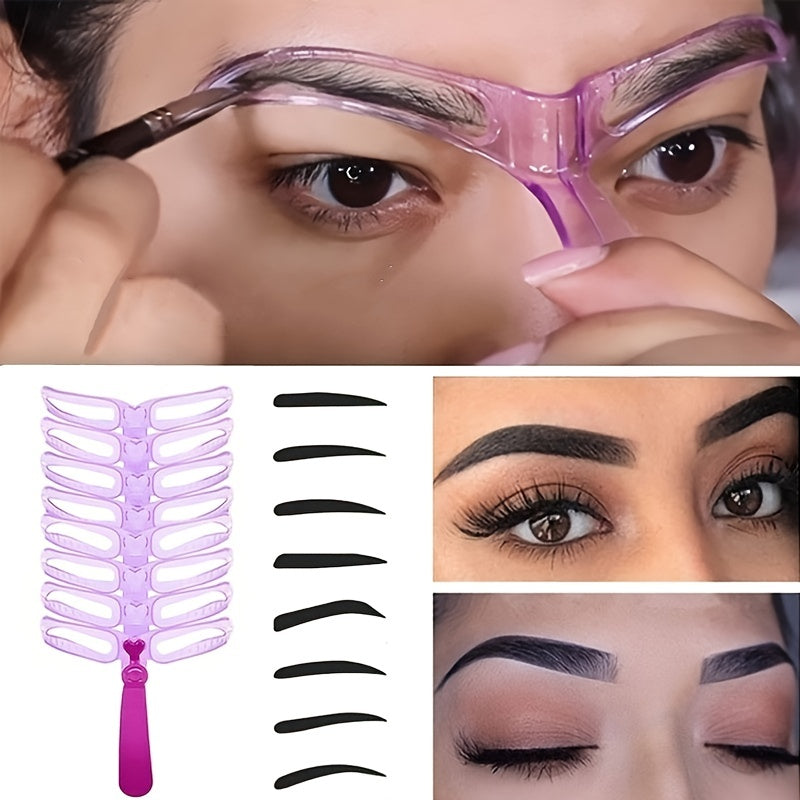 Reusable Eyebrow Stencil Kit – 8 Styles