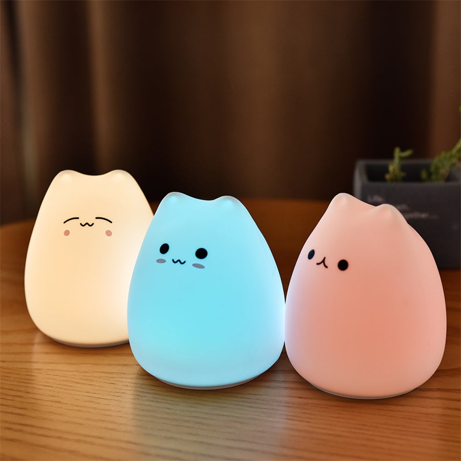 LED Touch Sensor Night Light – Silicone Lamp for Kids’ Bedroom
