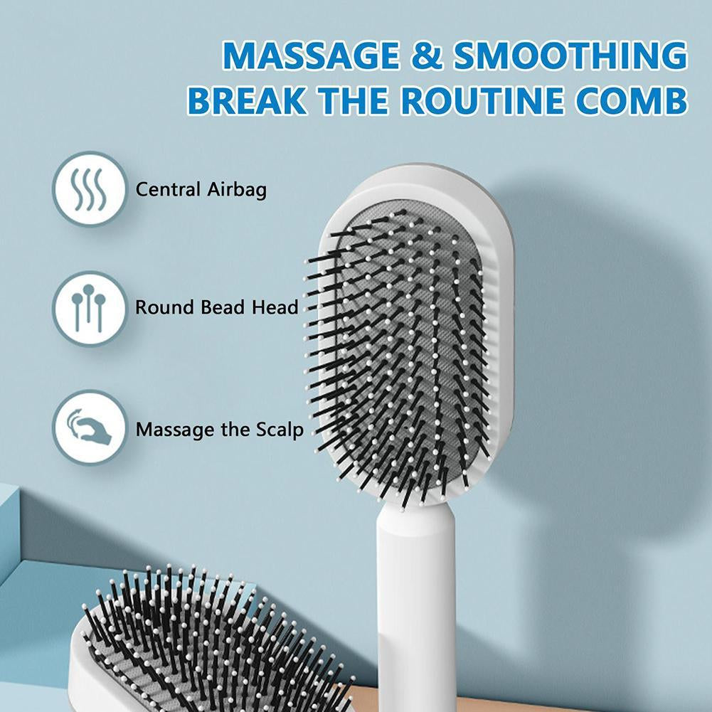 3D Self-Cleaning Scalp Massage Hair Brush for Women