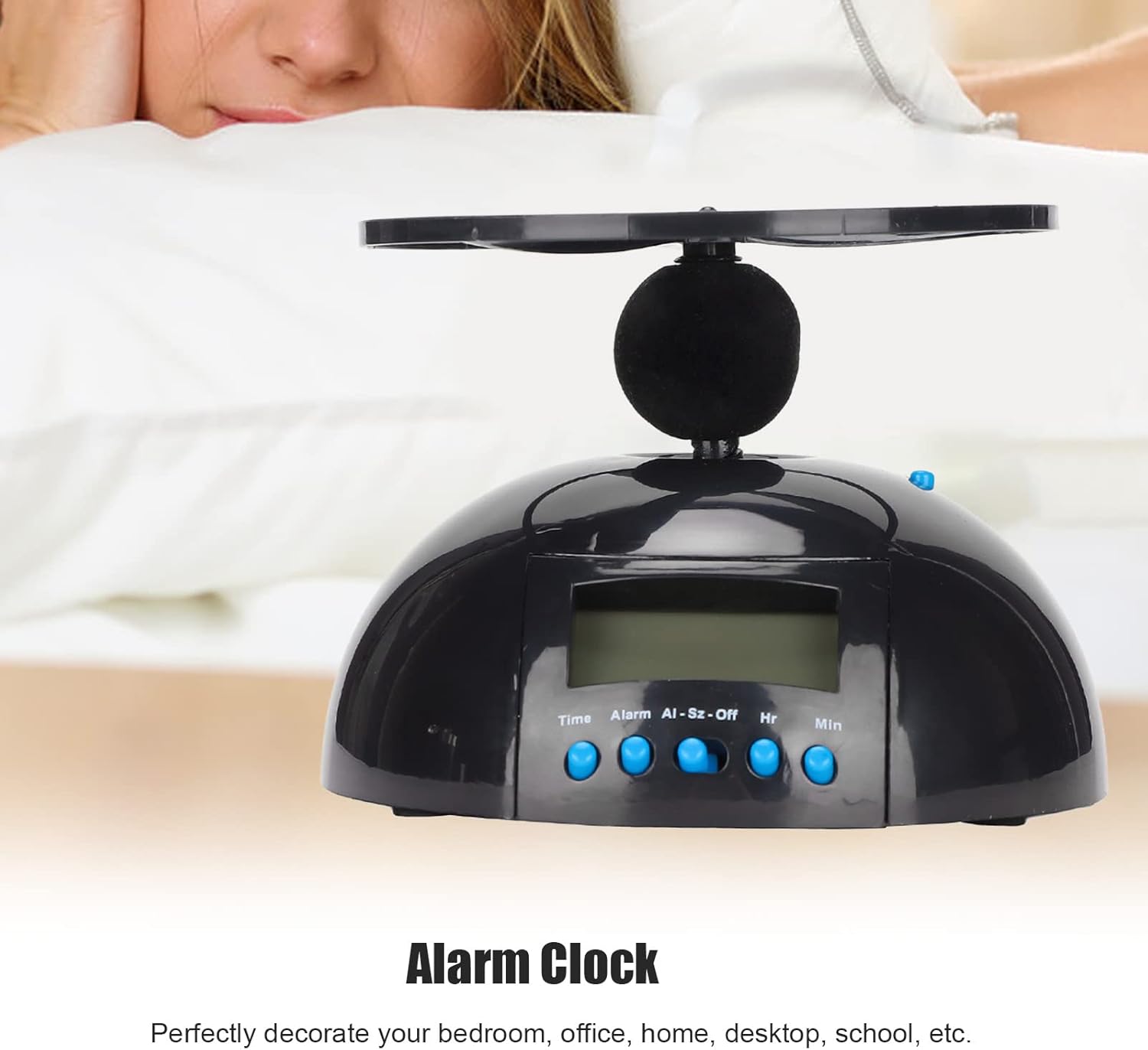 Interactive Flying Alarm Clock with LED Display