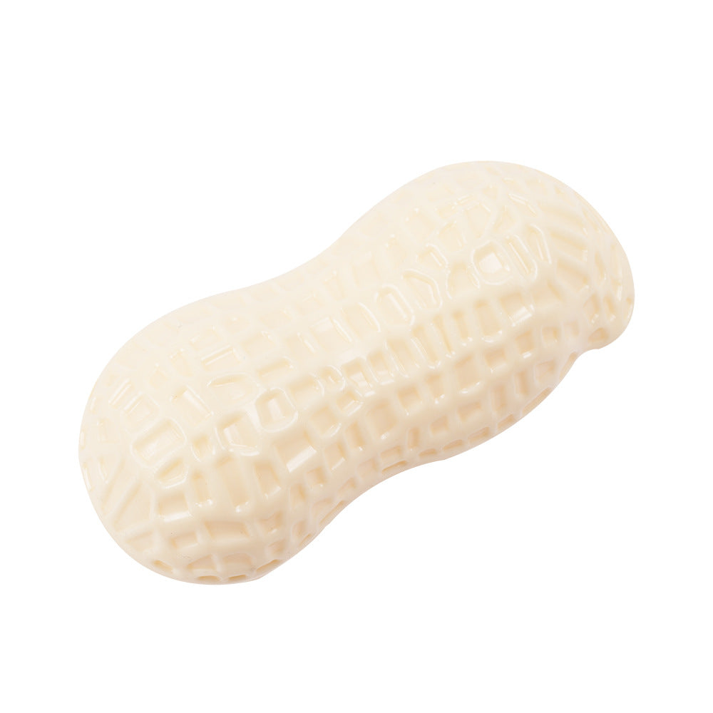 Squeaky Rubber Peanut Dog Chew Toy for Small & Medium Dogs