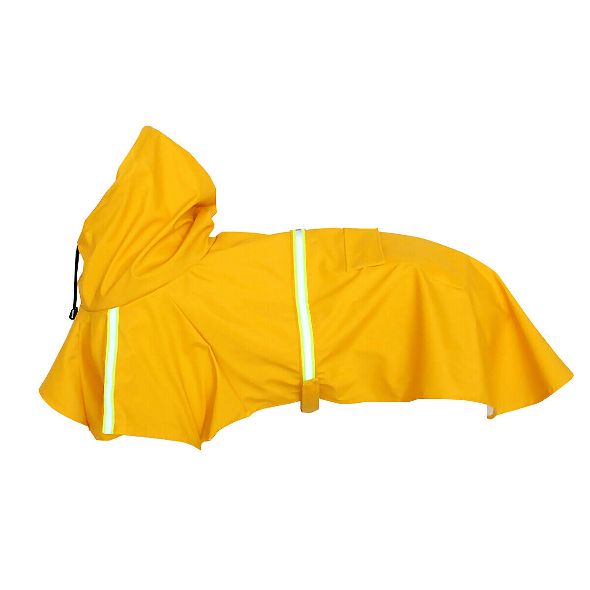 Waterproof Dog Raincoat with Reflective Stripe – Hooded Rain Jacket with Leash Access