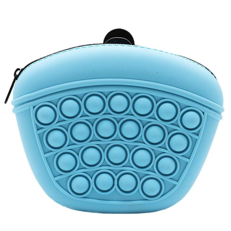 Portable Silicone Dog Training Treat Pouch – Soft Washable Waist Bag for Pet Snacks