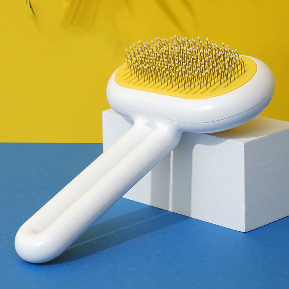 Pet Grooming Brush for Cats & Dogs – Gentle Hair Removal & Massage Comb