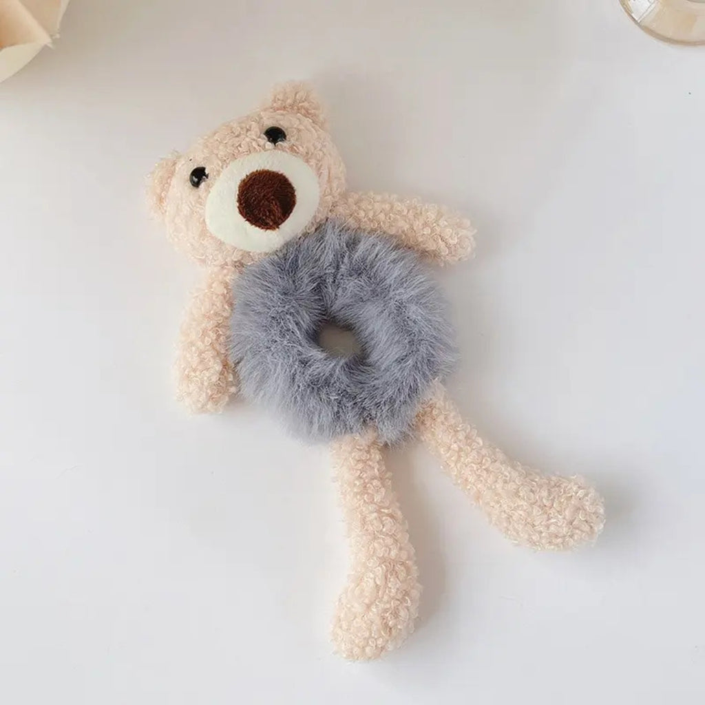 Cute Plush Scrunchies – Bear & Rabbit Hair Bands