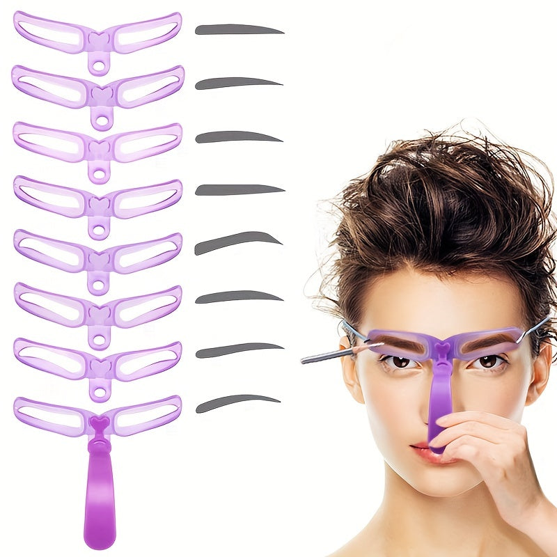 Reusable Eyebrow Stencil Kit – 8 Styles