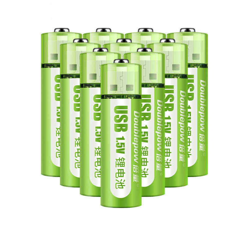 USB Rechargeable AA & AAA Lithium Batteries – 1.5V Constant Voltage