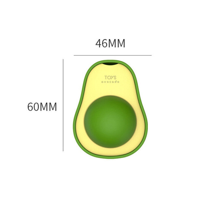 Interactive Avocado Catnip Toy – Mint Ball for Cat Dental Cleaning & Play